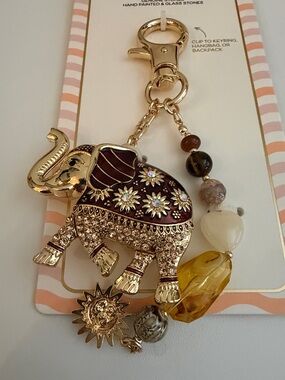 Piper-K  Elephant Keychain Bag Charm -